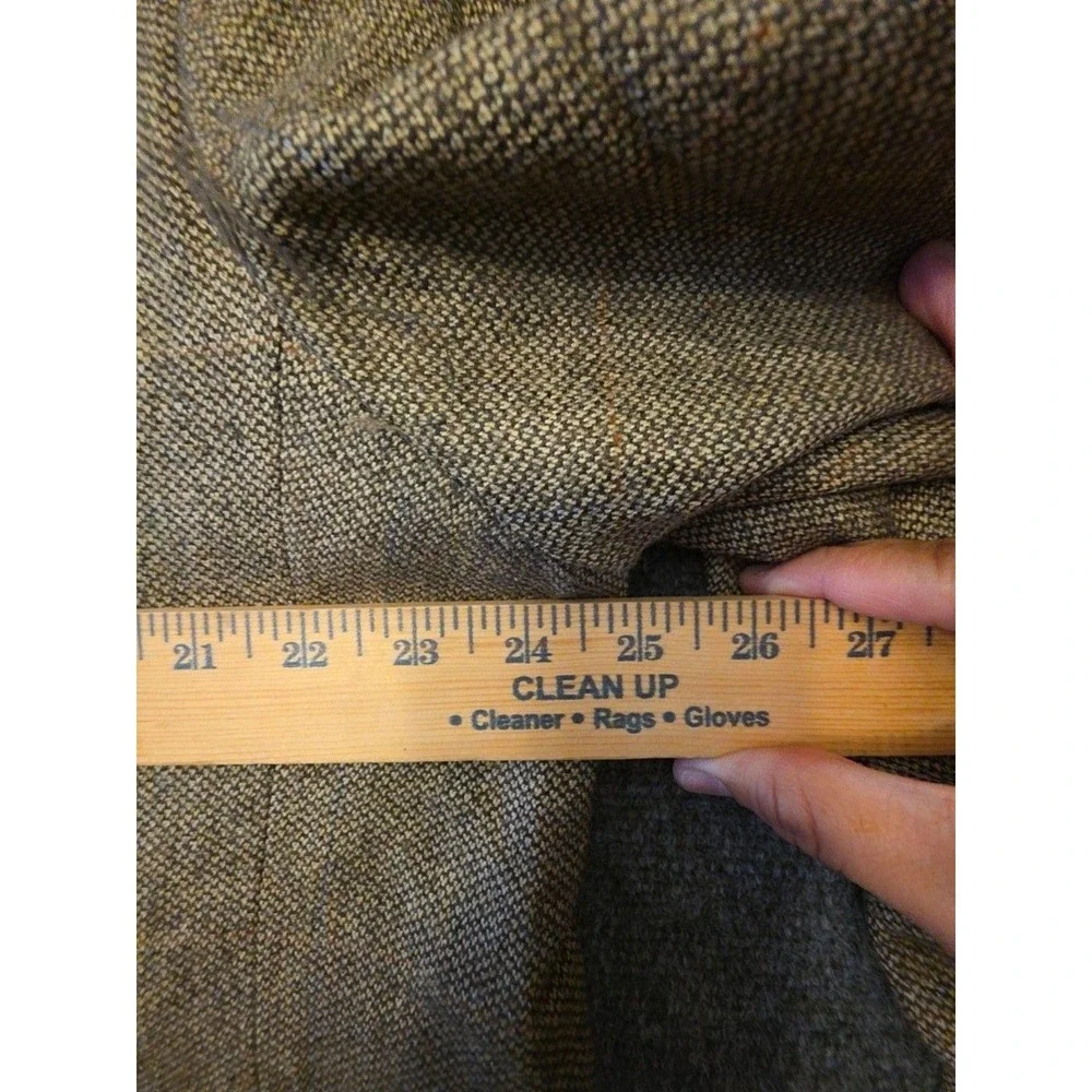 BIOS Le Collezioni Blazer Sport Coat Mens 44 Brown Wool Herringbone Tweed Jacket